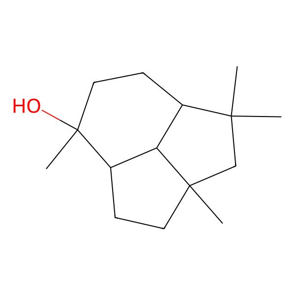 2D Structure of (1R,4S,7R,8R,11S)-2,2,4,8-tetramethyltricyclo[5.3.1.04,11]undecan-8-ol