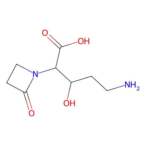2D Structure of Proclavaminic acid