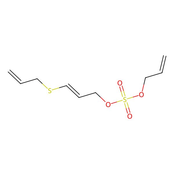 2D Structure of Prop-2-enyl 3-prop-2-enylsulfanylprop-2-enyl sulfate