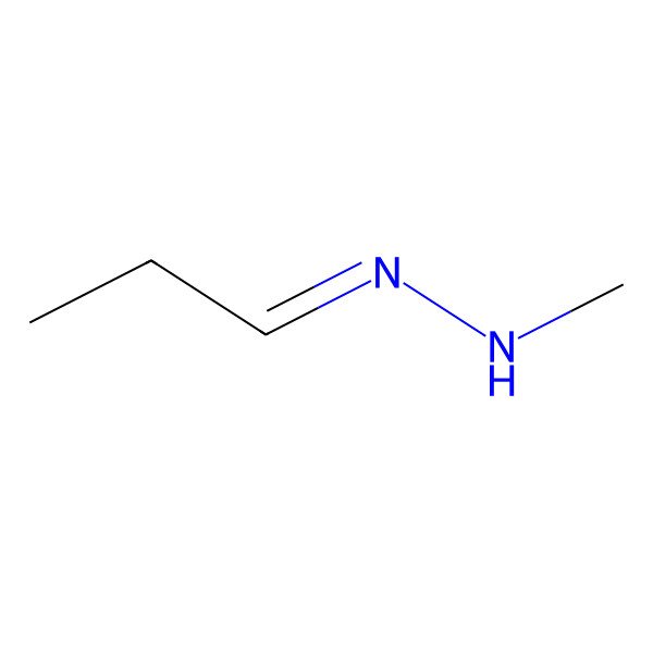 2D Structure of Propanal, methylhydrazone