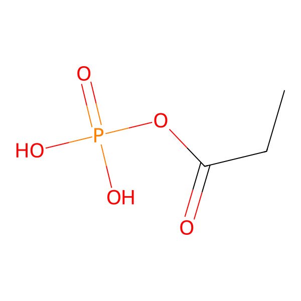 2D Structure of Propanoyl phosphate