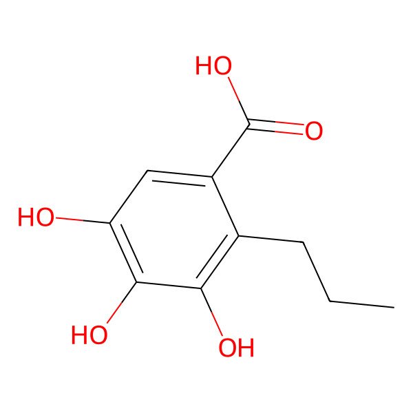 2D Structure of Propyl gallic acid