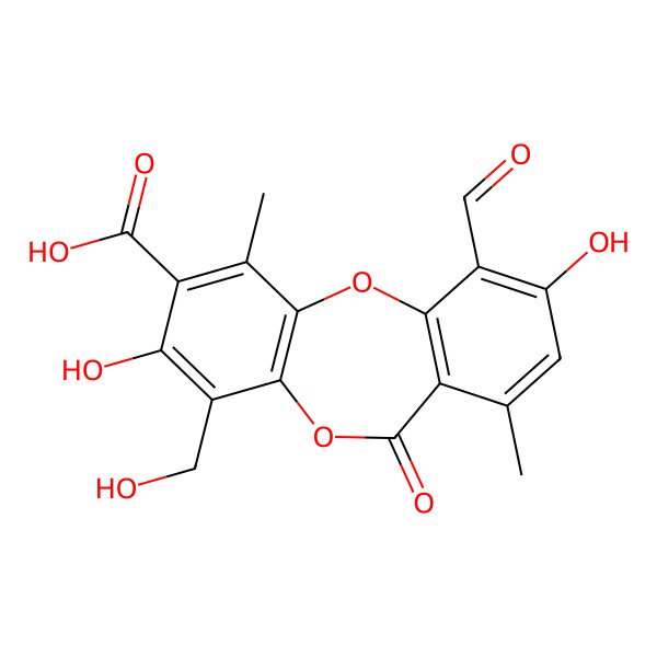 2D Structure of Protocetraric acid