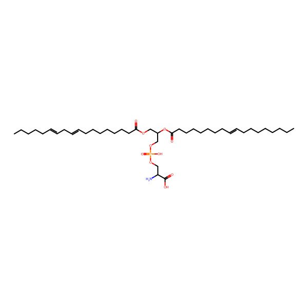 2D Structure of PS(18:2(9Z,12Z)/18:1(9Z))