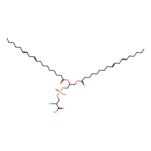 2D Structure of PS(18:2(9Z,12Z)/18:2(9Z,12Z))