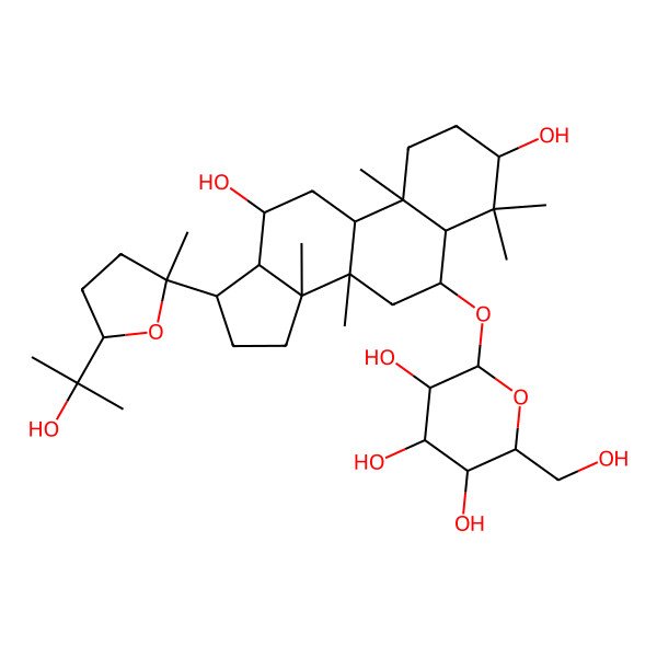 2D Structure of Pseudo-Ginsenoside Rt