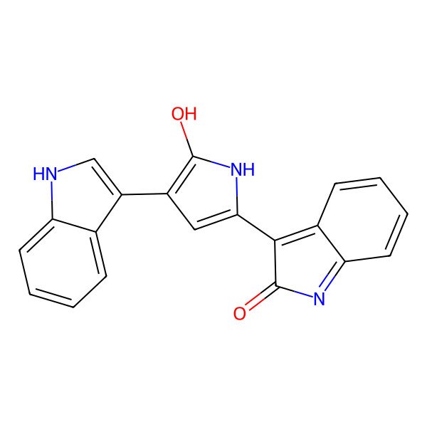 2D Structure of Pseudodeoxyviolacein