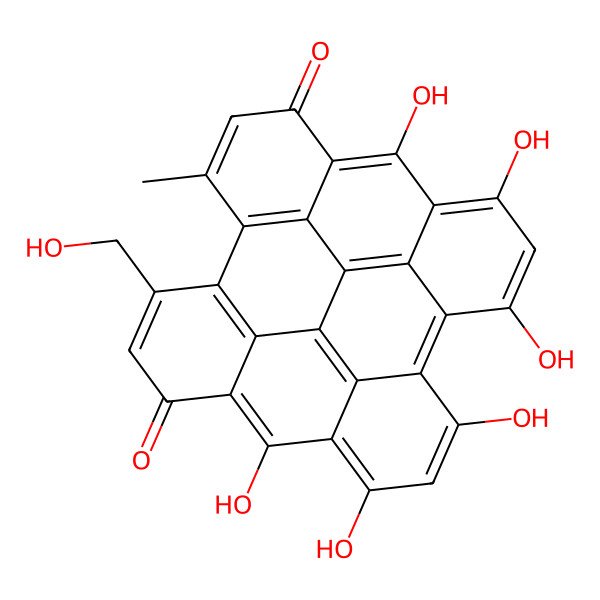 2D Structure of Pseudohypericin