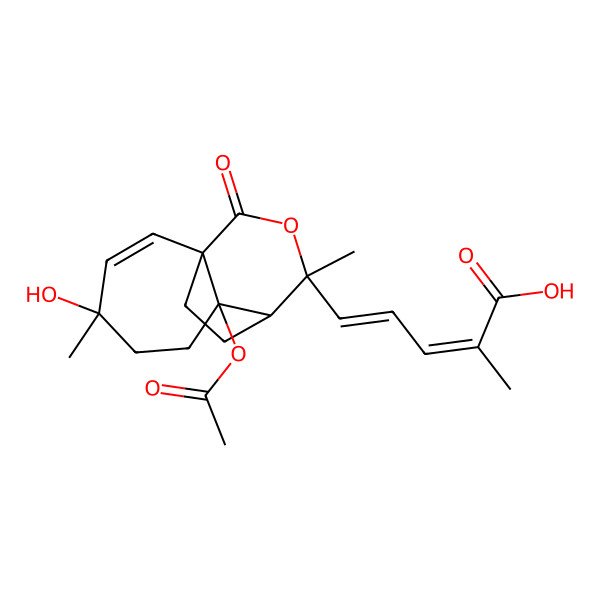 2D Structure of pseudolaric acid A2