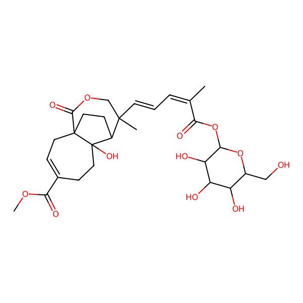 2D Structure of Pseudolaric acid B-beta-D-glucoside