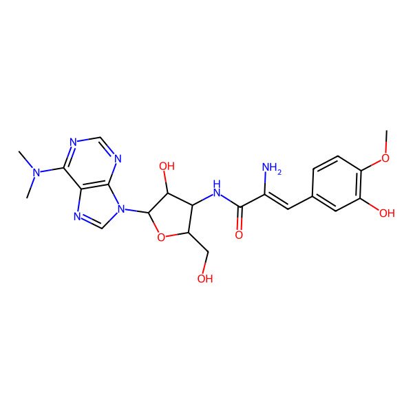 2D Structure of puromycin A