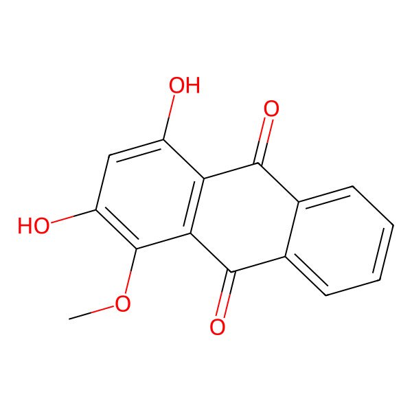 2D Structure of Purpurin 1-methyl ether 2D Structure of Purpurin 1-methyl ether