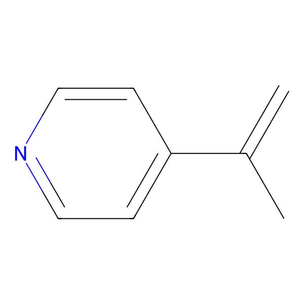 2D Structure of Pyridine, 4-(1-methylethenyl)