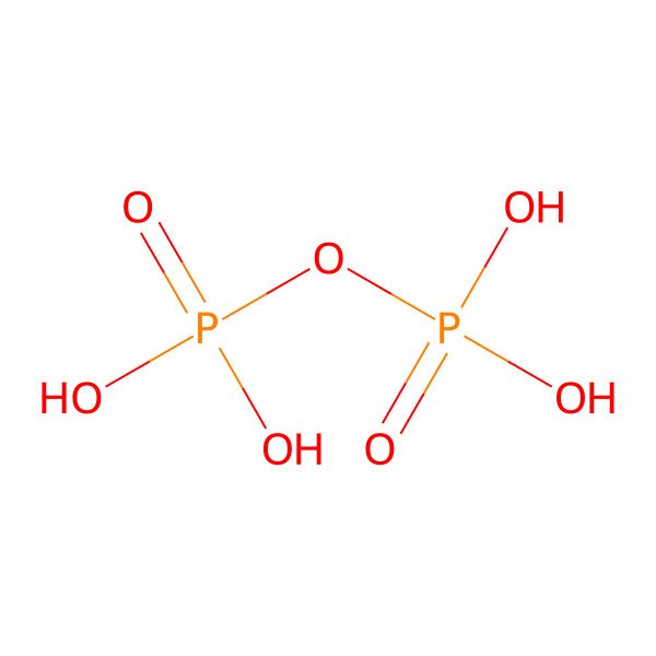 2D Structure of Pyrophosphoric acid