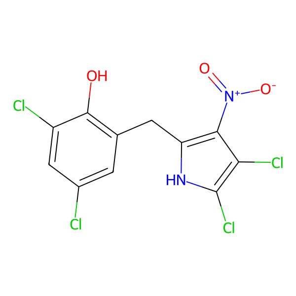 2D Structure of Pyrrolomycin B