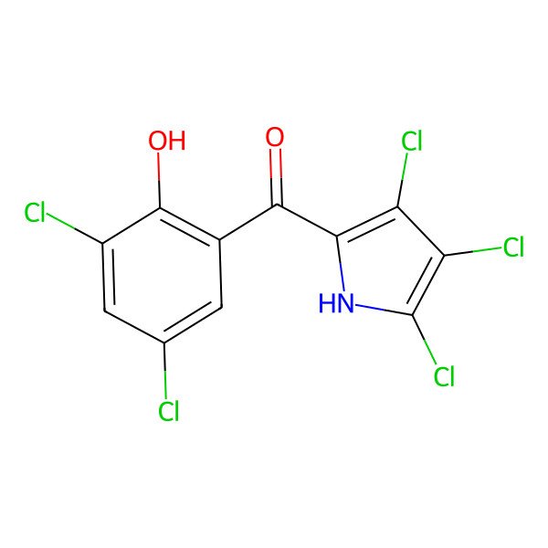 2D Structure of Pyrrolomycin D
