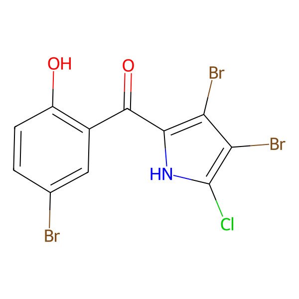 2D Structure of Pyrrolomycin F2b