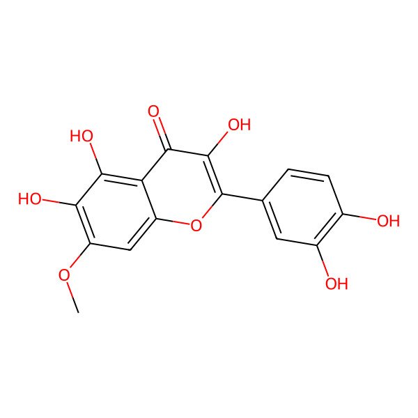 2D Structure of Quercetagetin 7-methyl ether
