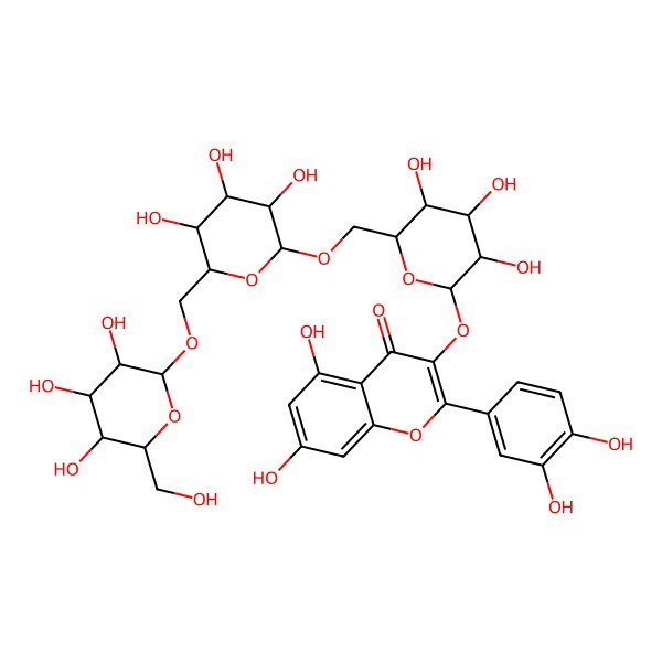 2D Structure of Quercetin 3-gentiotrioside