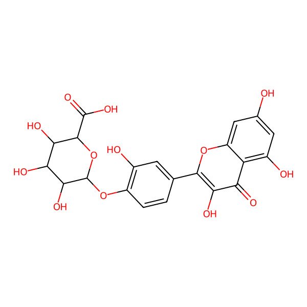 2D Structure of Quercetin 4'-glucuronide