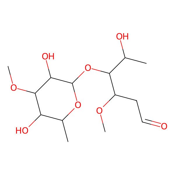 2D Structure of Qui3Me(b1-4)aldehydo-Dig3Me 2D Structure of Qui3Me(b1-4)aldehydo-Dig3Me