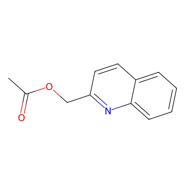 2D Structure of Quinolin-2-ylmethyl acetate 2D Structure of Quinolin-2-ylmethyl acetate