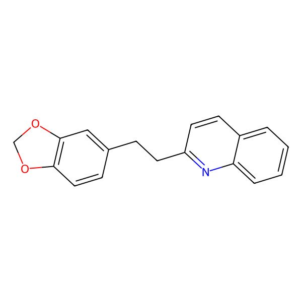 2D Structure of 2-[2-(1,3-Benzodioxol-5-Yl)Ethyl]Quinoline