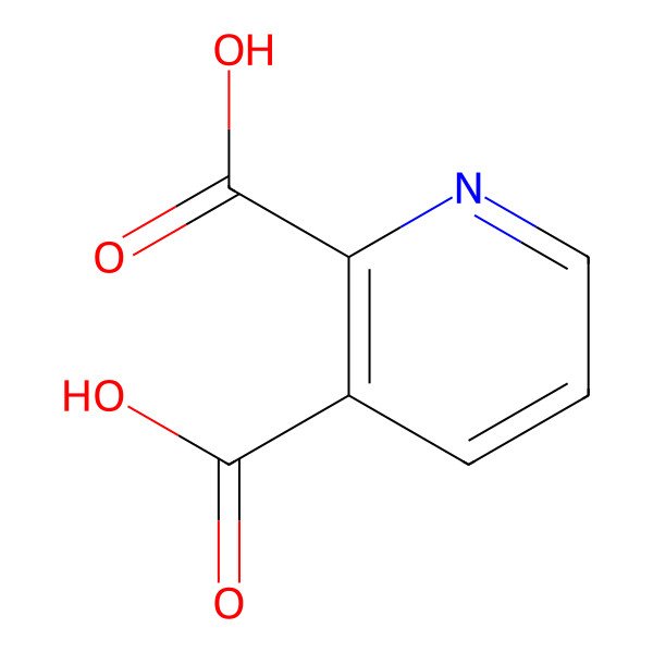 2D Structure of Quinolinic acid