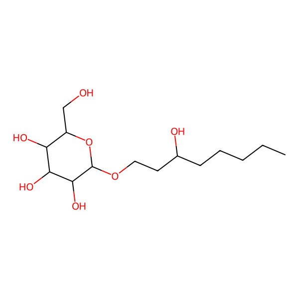 2D Structure of (R)-1-O-b-D-glucopyranosyl-1,3-octanediol 2D Structure of (R)-1-O-b-D-glucopyranosyl-1,3-octanediol