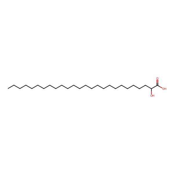 2D Structure of (R)-2-Hydroxycerotic acid