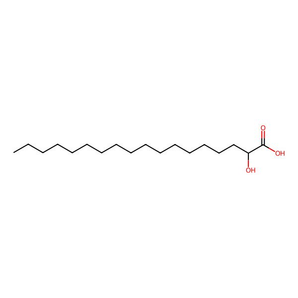 2D Structure of (R)-2-hydroxystearic acid