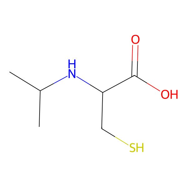 2D Structure of (R)-2-Isopropylamino-3-mercapto-propionic acid