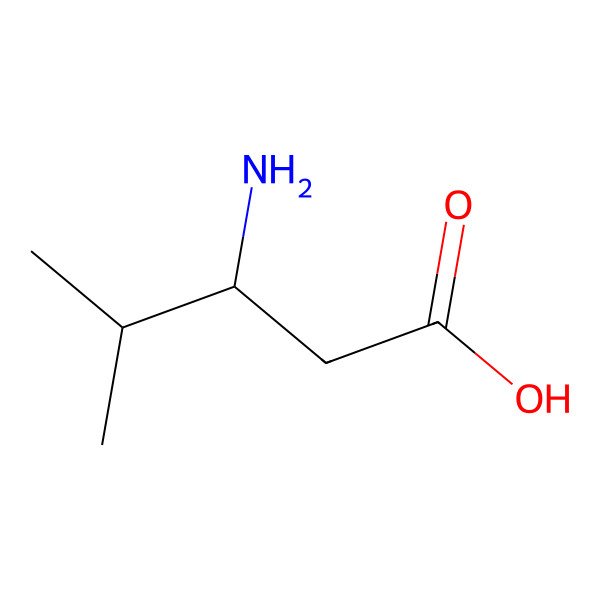 2D Structure of (r)-3-Amino-4-methylpentanoic acid