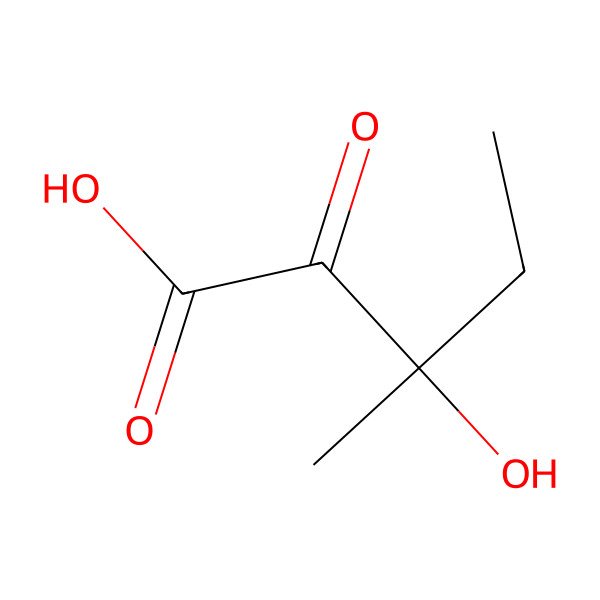 2D Structure of (R)-3-hydroxy-3-methyl-2-oxopentanoic acid