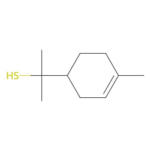 2D Structure of (R)-alpha,alpha,4-Trimethylcyclohex-3-ene-1-methanethiol