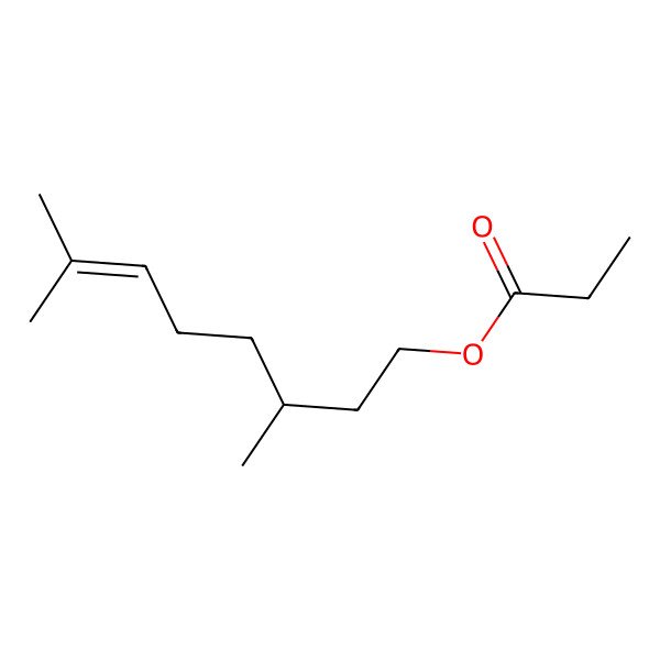 2D Structure of (r)-Citronellyl propionate 2D Structure of (r)-Citronellyl propionate