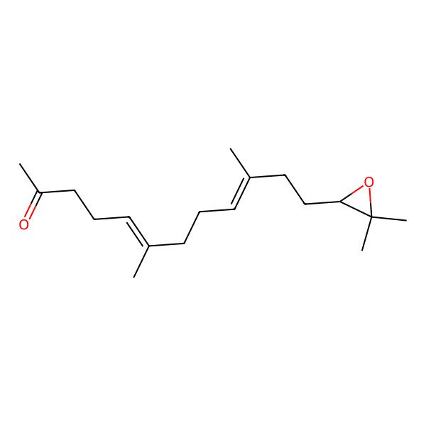 2D Structure of (R-(E,E))-6,10-Dimethyl-12-(3,3-dimethyloxiranyl)-5,9-dodecadien-2-one