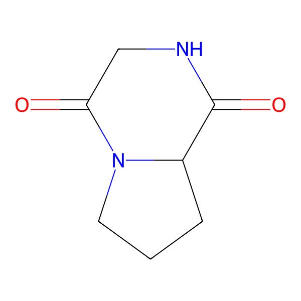 2D Structure of (R)-Hexahydropyrrolo[1,2-a]pyrazine-1,4-dione