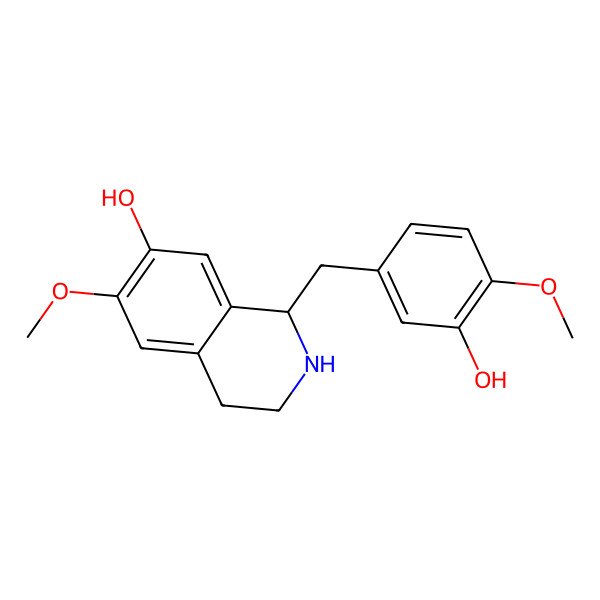 2D Structure of (R)-Norreticuline