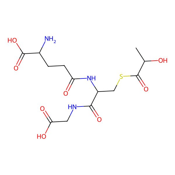 2D Structure of (R)-S-lactoylglutathione 2D Structure of (R)-S-lactoylglutathione
