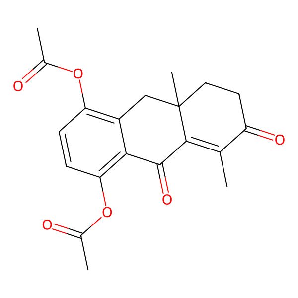 2D Structure of rac-acetylcoradiaquinol I