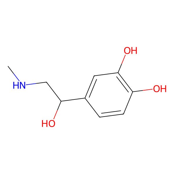 2D Structure of Racepinephrine