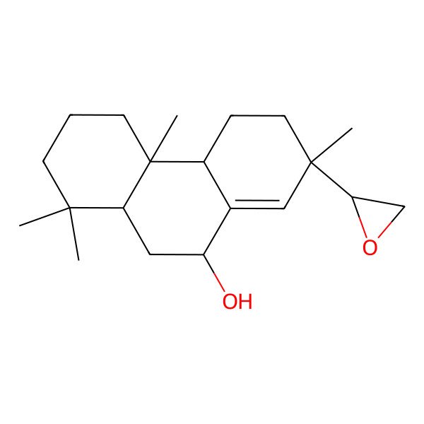 2D Structure of rel-15,16-Epoxy-7alpha-hydroxypimar-8,14-ene