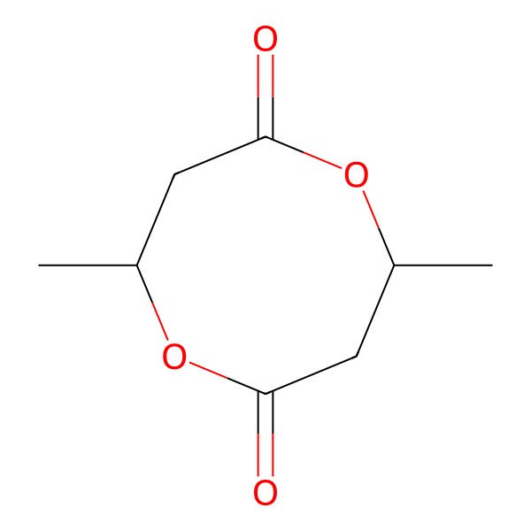 2D Structure of rel-(4S,8R)-4,8-Dimethyl-1,5-dioxocane-2,6-dione