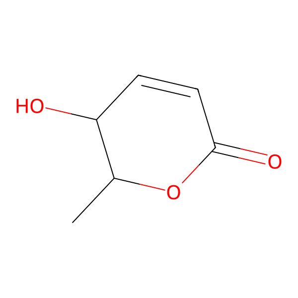 2D Structure of rel-(5R,6S)-5,6-Dihydro-5-hydroxy-6-methyl-2H-pyran-2-one