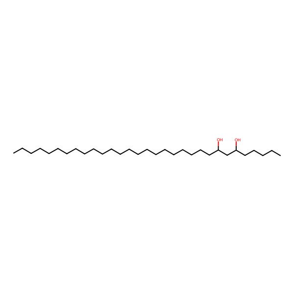 2D Structure of rel-(6R,8S)-6,8-Hentriacontanediol