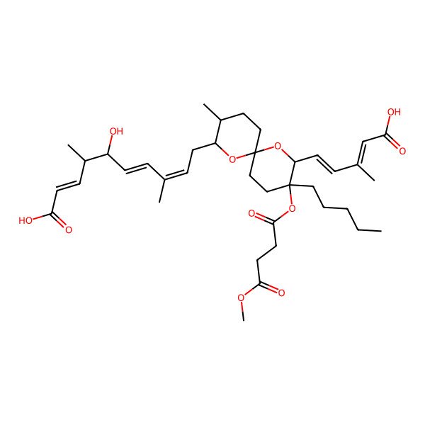 2D Structure of Reveromycin D 4'-methyl ester