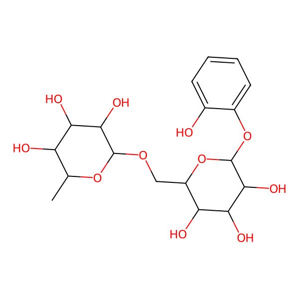 2D Structure of Rha(a1-6)Gal(b)-O-Ph(2-OH) 2D Structure of Rha(a1-6)Gal(b)-O-Ph(2-OH)