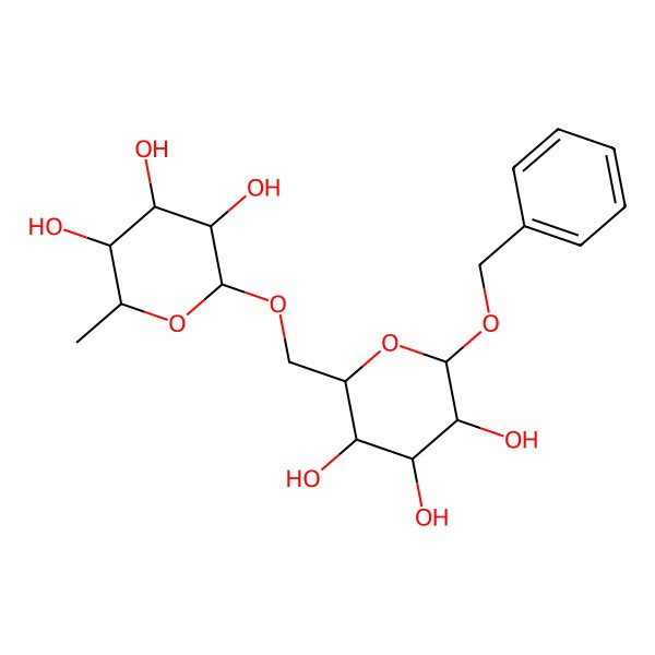 2D Structure of Rha(a1-6)L-Glc(b)-O-Bn 2D Structure of Rha(a1-6)L-Glc(b)-O-Bn