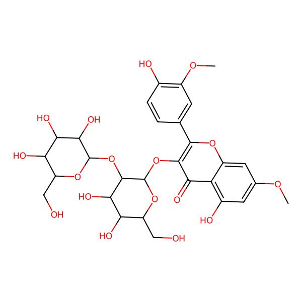 2D Structure of Rhamnazin 3-sophoroside